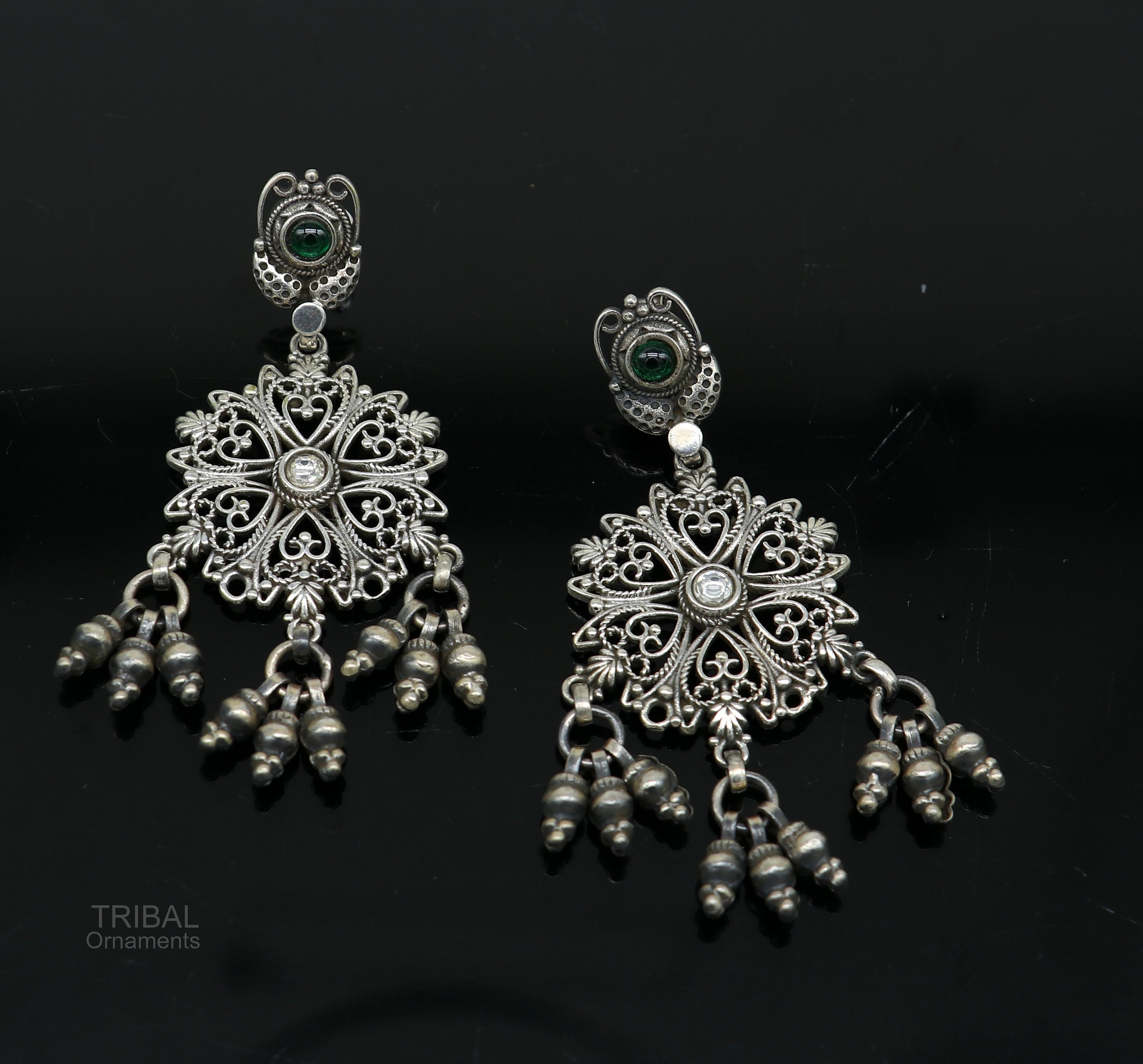 Sterling silver Egyptian earrings | Filigree earrings | 925 Silver ear  jewelry | — Discovered